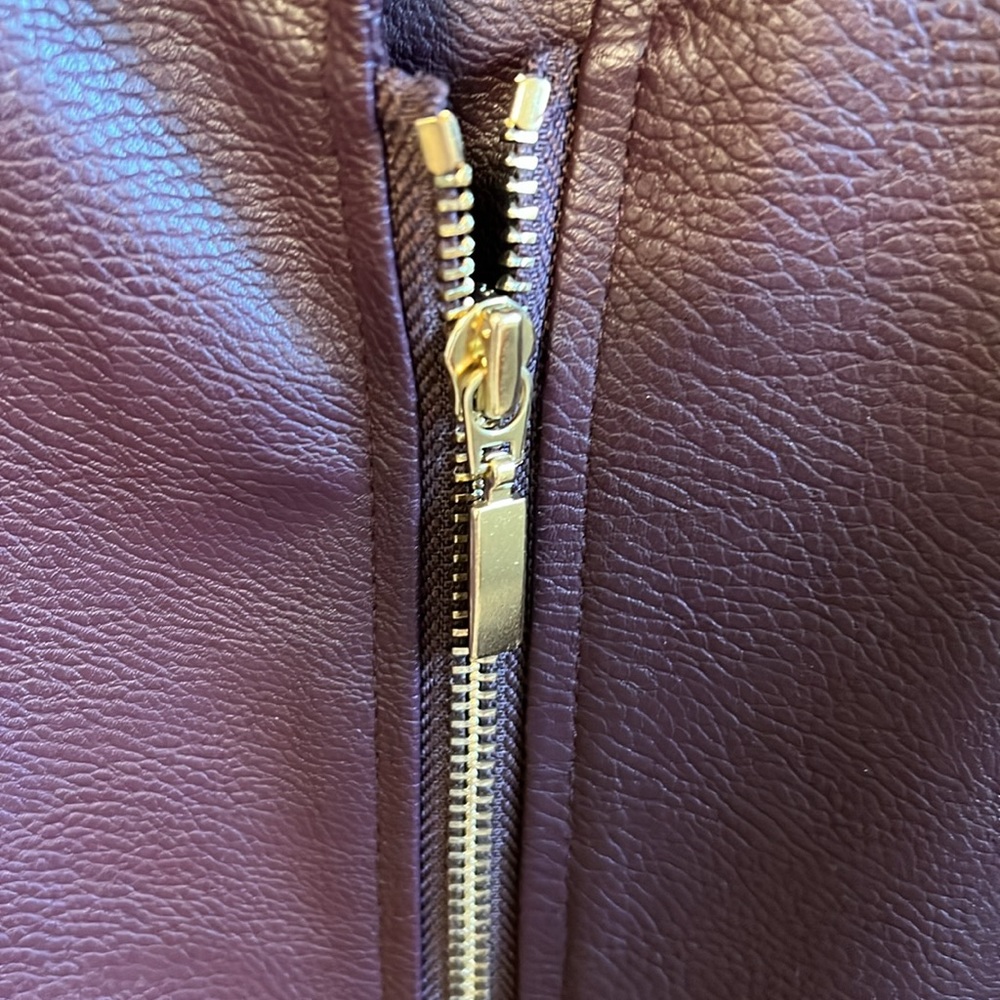 NWOT Chicos faux leather Moto jacket - Picture 4 of 5